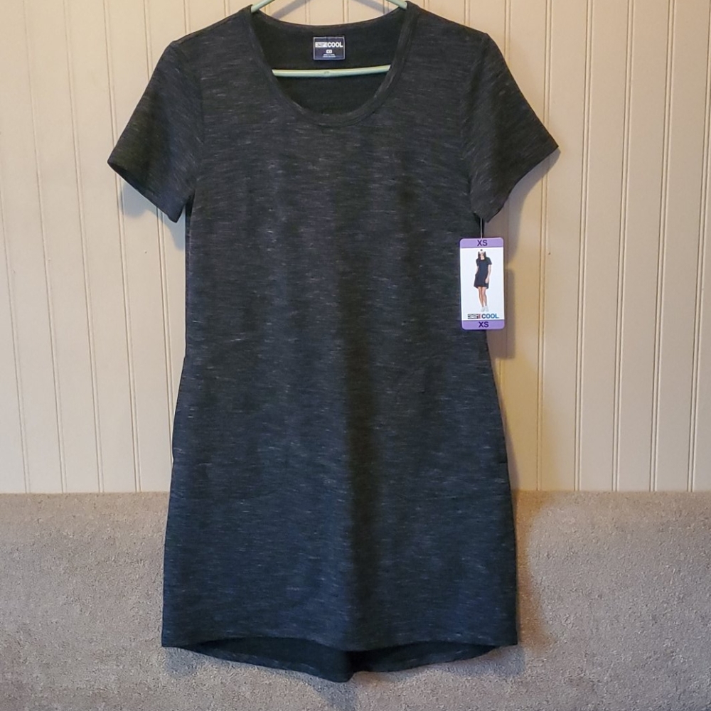NWT 32 Degrees dress XS Black Space Dye